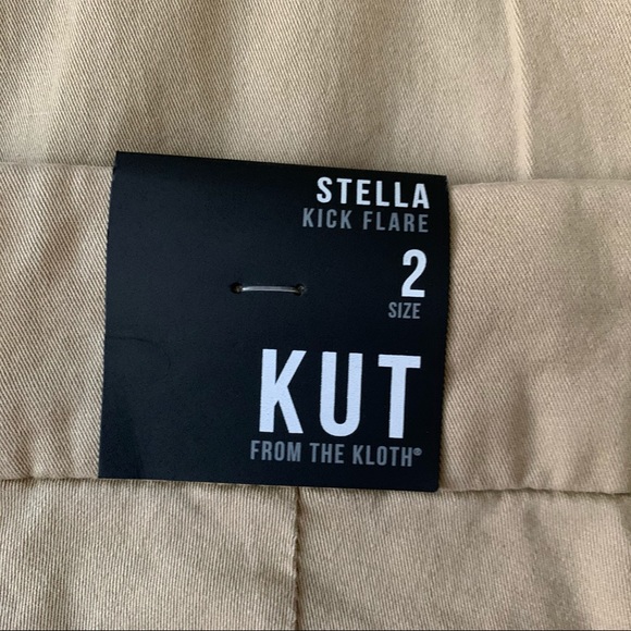 Kut From The Kloth Stella Kick Flare Khaki Pants - Picture 7 of 7